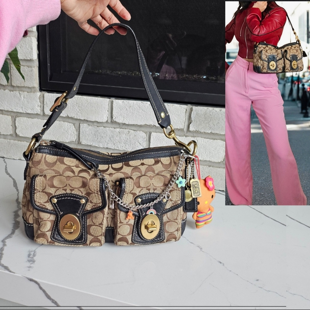 Y2K Coach Signature C Legacy Shoulder Bag